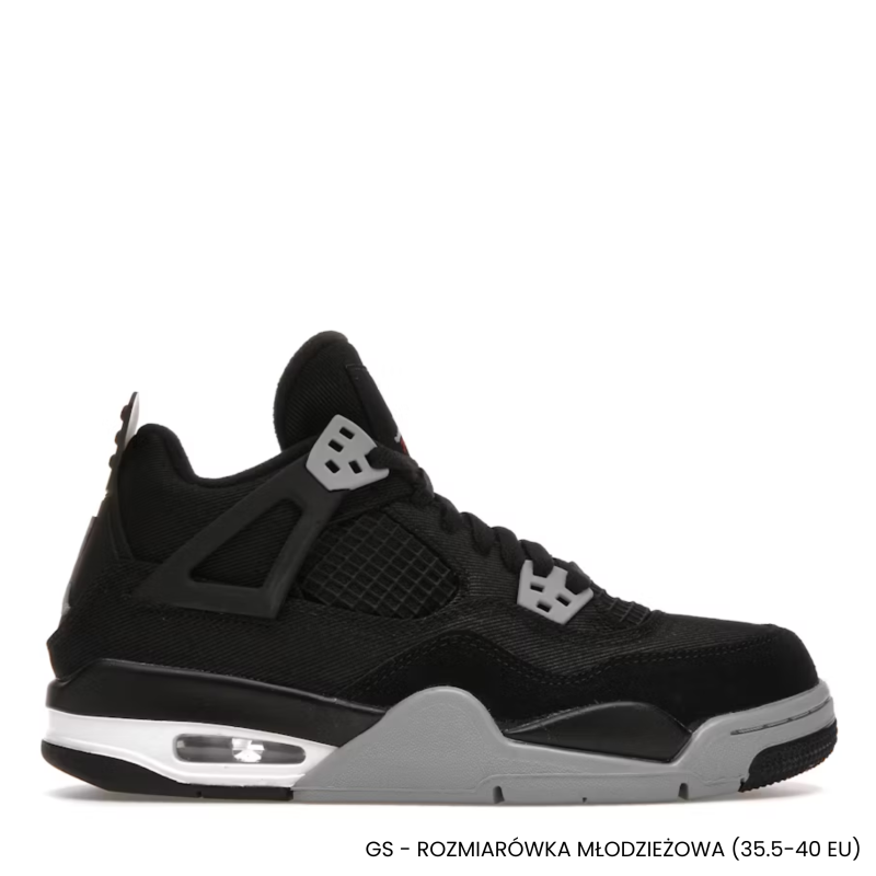 Air Jordan 4 Retro SE "Black Canvas" GS