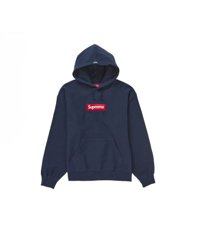 Supreme Box Logo Hooded Sweatshirt (FW24) "Navy"