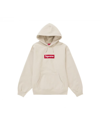 Supreme Box Logo Hooded Sweatshirt (FW24) "Stone"