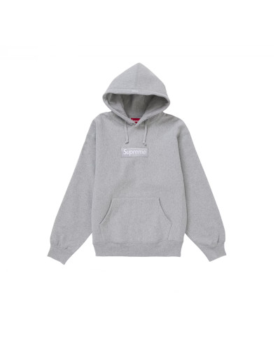 Supreme Box Logo Hooded Sweatshirt (FW24) "Heather Grey"