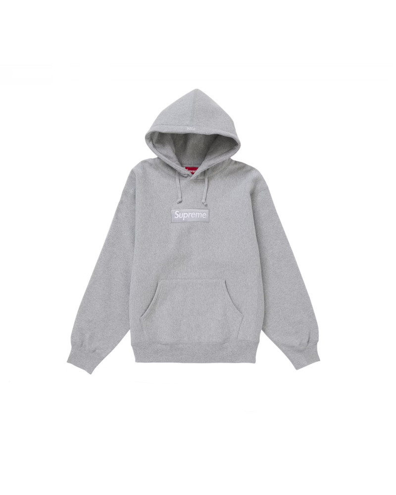 Supreme Box Logo Hooded Sweatshirt (FW24) "Heather Grey"