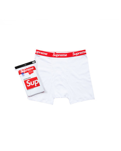 Supreme Hanes Boxer Briefs (4 Pack) "White"