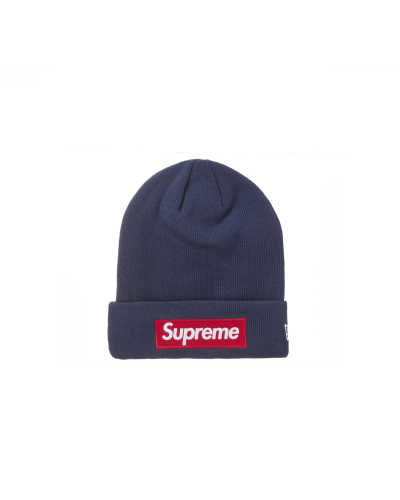 Supreme New Era Box Logo Beanie (FW24) "Navy"